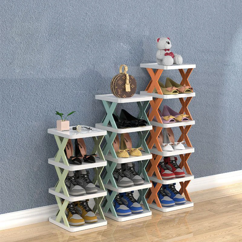 Plastic Multi-layer Simple Shoe Rack Living Room Entryway Space Saving Shoes  Organizer Storage Shelf Home Furniture Shoe Cabinet - AliExpress