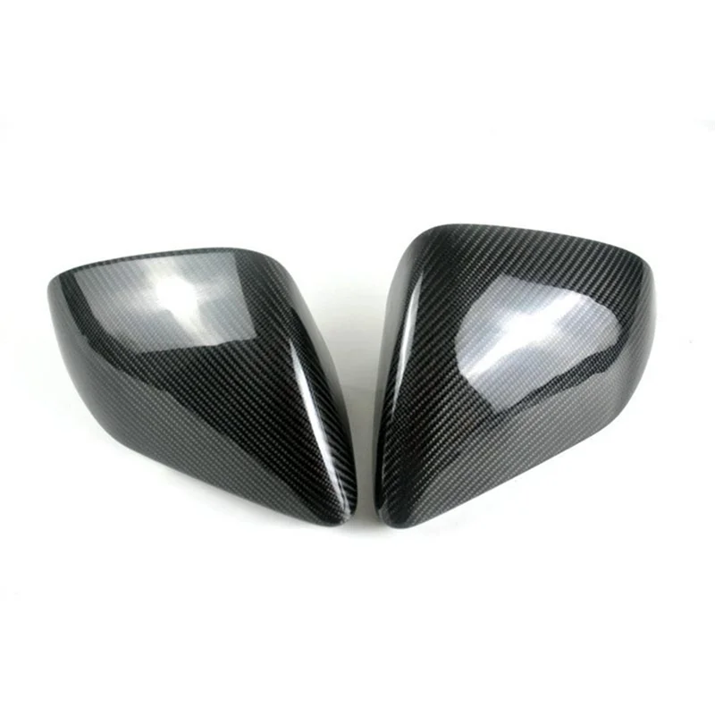 

For 15-20 Ford Mustang Carbon Fiber Mirror Housing Reversing Mirror Cover Mid-Spec Version