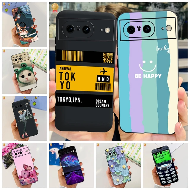 For Google Pixel 8 Pro Case Cute Cartoon Silicone Shockproof Back Cover For  Google Pixel 8 Pro 8Pro Phone Case Bumper Funda Capa