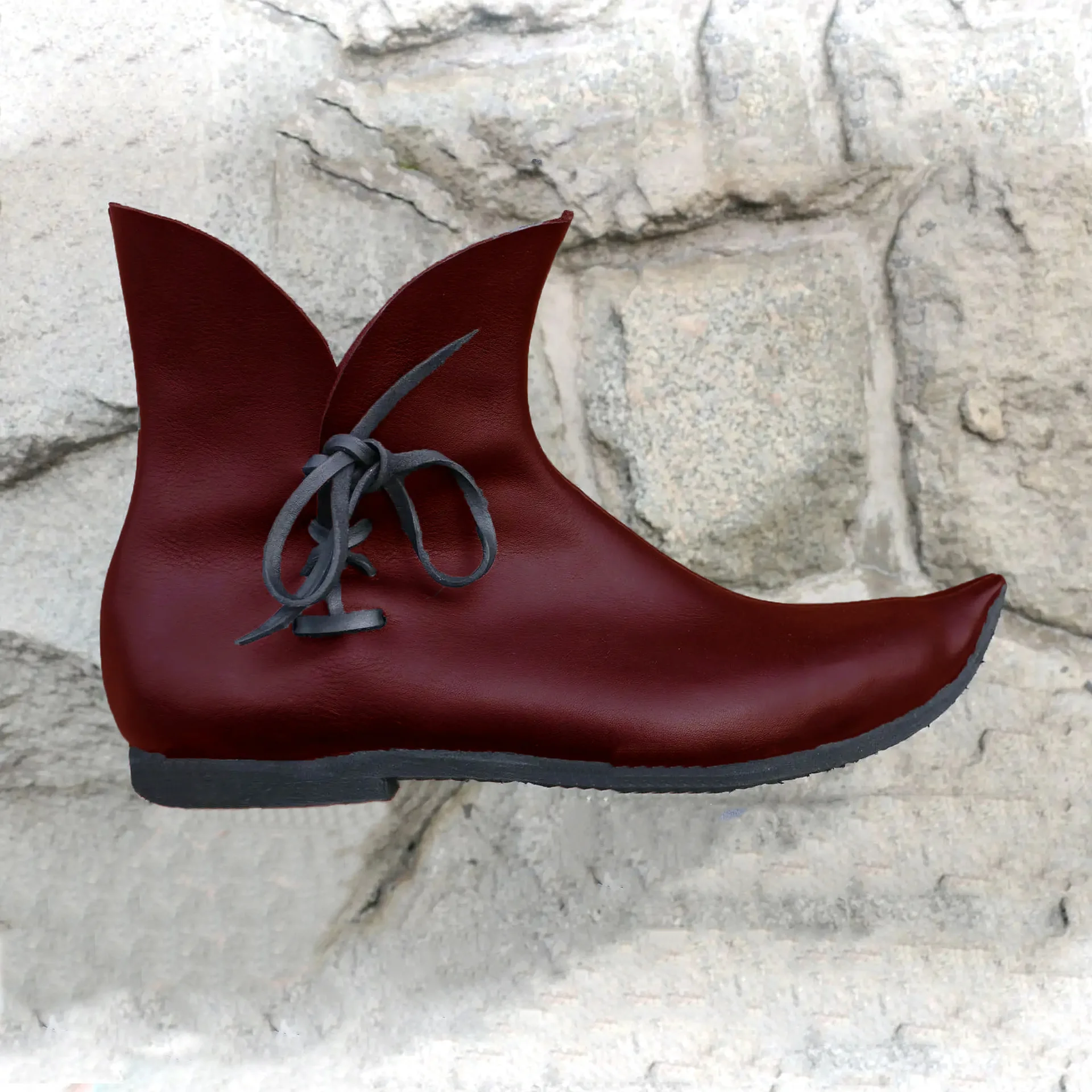 ヨーロッパヴィンテージロイヤルシューズ中世フェイクレザー Poulaine