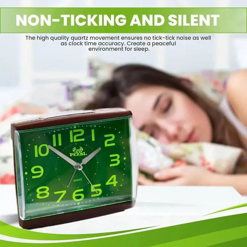 Luminous Alarm Clock Large Display Pointer Mute Battery Student Learning Alarm Clock Desktop Ornaments For Home Bedside 2