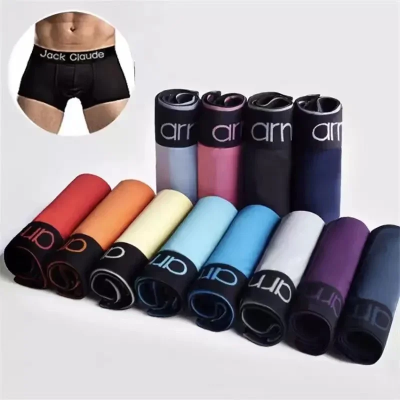 10 pièces/lot sous-vêtements masculins Sexy Boxer Shorts couleur unie sous-vêtements respirants Boxer pour sous-vêtements masculins confortable Boxer mâle