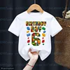 Summer Kawaii Kids 2-9th Birthday Master Builder Block Building Boys Cotton Tshirt Cute Children Tshirt Boys Tshirt Top 3