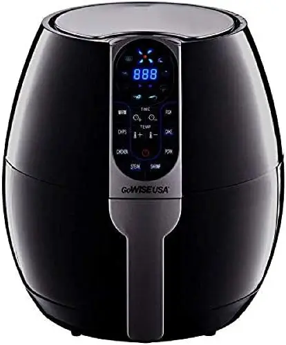 

Programmable Air Fryer with 8 Cook Presets, GW22638 - Black & Standard 6-Piece Air Fryer Accessory Kit for 2.75-4 Quarts, Sm Air