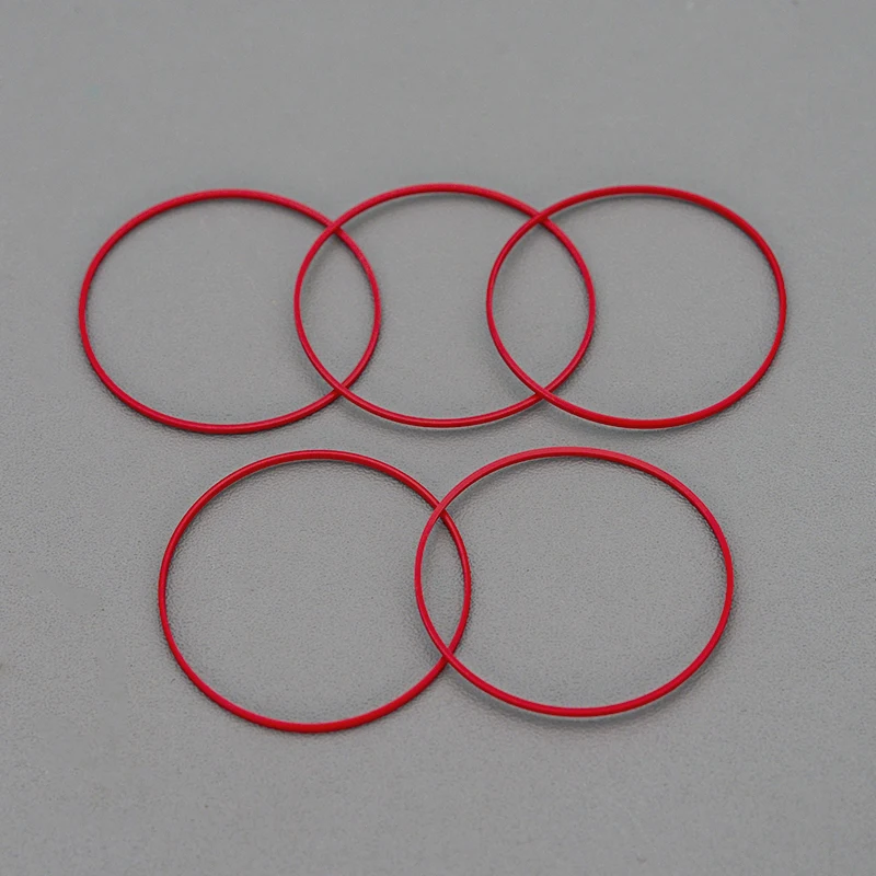 Universal Red O-Ring Waterproof Watch Case Back Gasket (25-40mm)