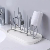 Égouttoir de bouteille de lait en forme d'arbre pour bébé, porte-bouteille de lait anti-poussière, égouttoir de tasse, cadeau de pâques 5