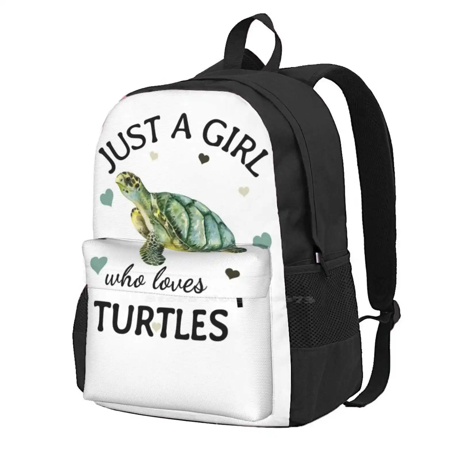 

Just A Girl Who Loves Turtles Gift School Bags Travel Laptop Backpack Just A Girl Who Loves Turtles Sea Turtle Tortoise Animal