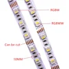 10MM PCB RGBW RGBWW LED Strip 5050 DC12V 24V  Flexible Light RGB+White / RGB+Warm White 4 color in 1 LED Chip 60 LED/m 5m/lot. 1