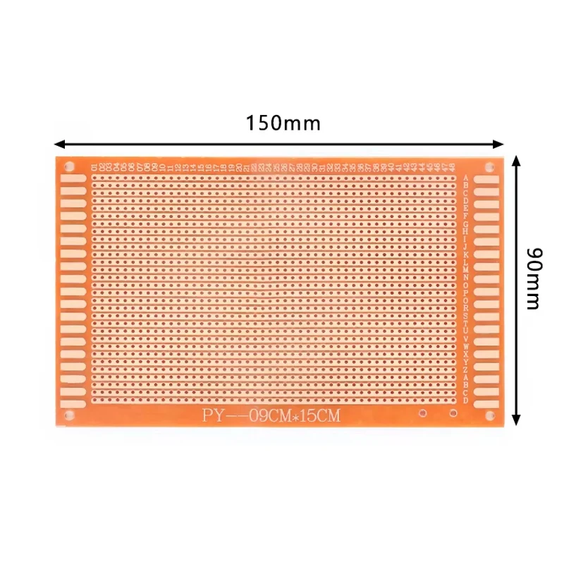 DIY Prototype Paper PCB Board Universal Experiment Matrix Circuit Board Single Row Continuous Hole 90x150MM 9x15 9*15CM