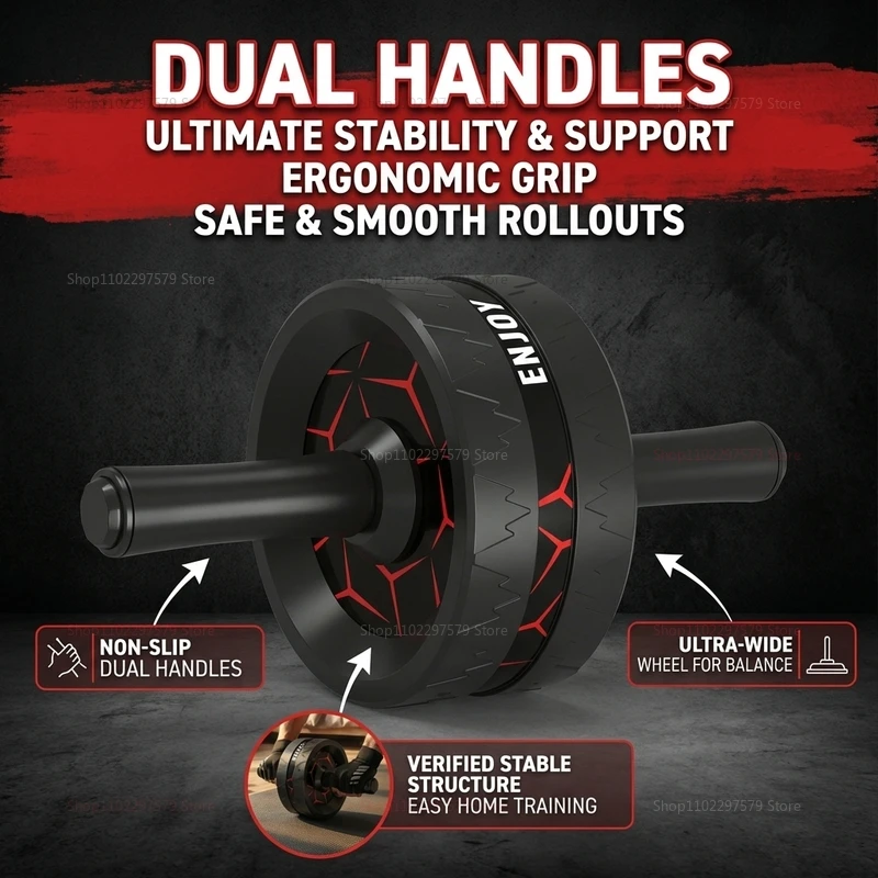abdominal roller, abdominal exercise equipment for abdominal and core strength training, home fitness wheel for men and women Abdominal Roller, Abdominal Exercise Equipment for Abdominal and Core Strength Training, Home Fitness Wheel for Men and Women 3