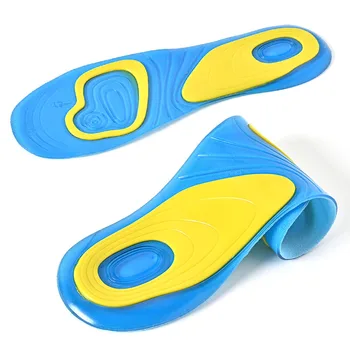 Sottopiede in gel Silicone Ortopedico Cura del piede Per piedi Scarpe Suola Solette sportive Cuscinetti per assorbimento degli urti Sottopiede plantare per arco plantare 1