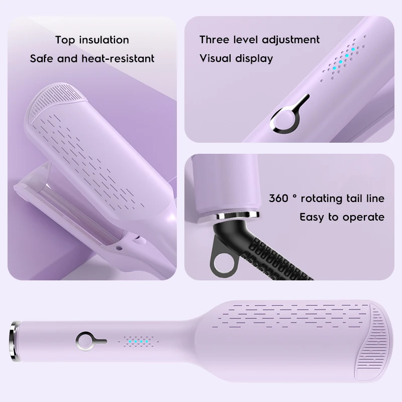 32mm Hair Wave Curling Iron Professional French Egg Roll Hair Curler Corrugated Wavy Styler Fast Heating Volumizing Styling Tool Hair curler Hair iron Hair tools