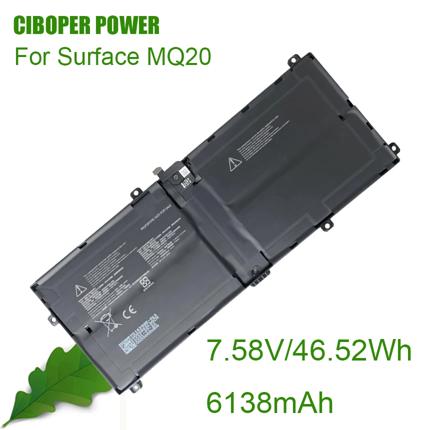 Cp Nuova Superficie Della Batteria Del Computer Portatile Mq20 7.58V/6138Mah /46.52Wh Per La Sostituzione Del Tablet Pc Surface Mq20