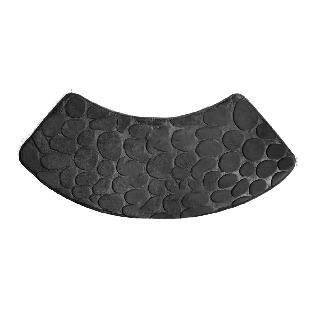 Bathroom Mat Curved Shower Mat Pebble Emboss Carpet Washable Curved Non Slip Bathroom Anti Slip Floor Toilet For Shower floor mat,bathroom mat,absorbent bathroom mat,bathroom floor mat,toilet mat,bath mat,anti slip mat