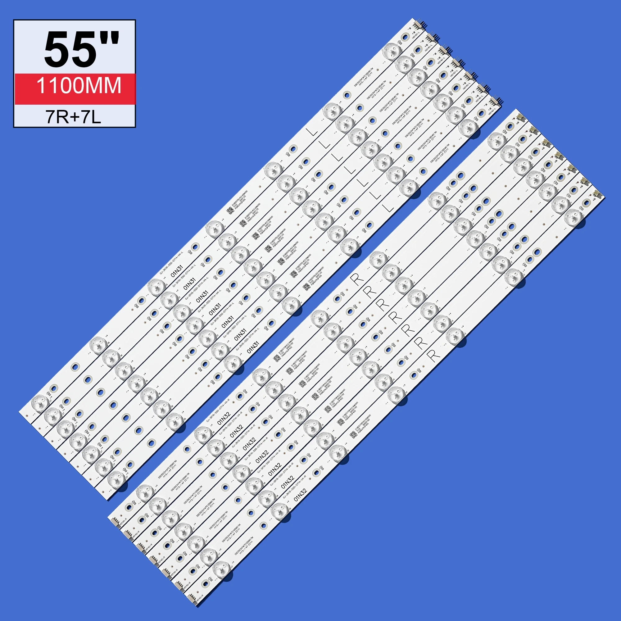 

LED strip(14)for 55pus6101 55PFF5701 55PUS6501 LB55072 55PUS6561 55PUS6581 55PUS6101 55PUH6101 55PUS6401 55PUS7272 01N31 01N32-A