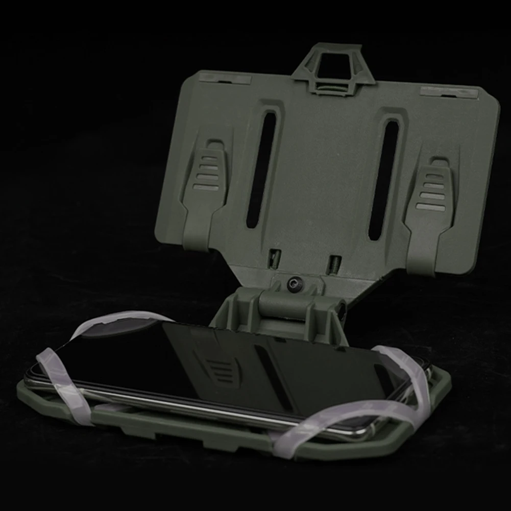 Vest Chest Cell Phone Carrier Universal Folding Navigation Molle Holder Mobile Phone Folding Mounting Bracket for Tactical Vest