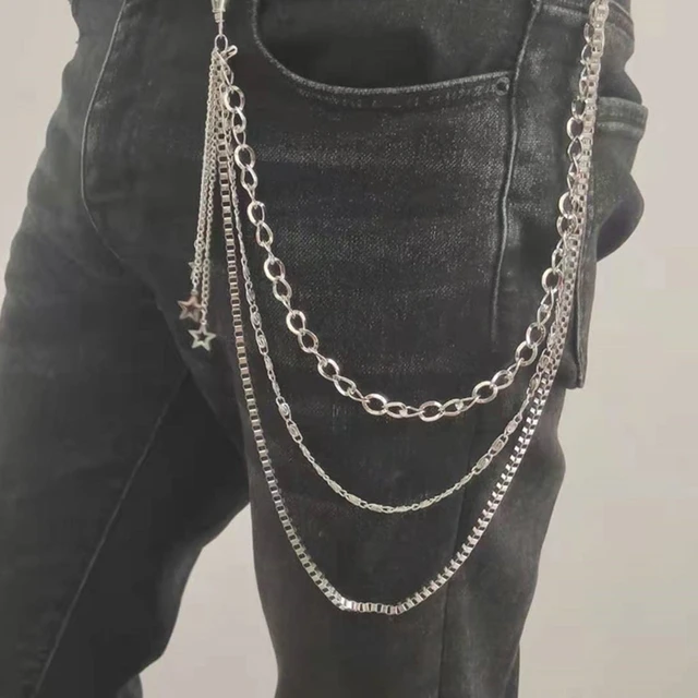 Unisex Punk Chains for Pants Heavy Duty Chains Hip Hop Trouser Jeans Chain  - AliExpress