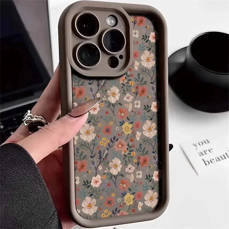 Vintage Floral TPU Phone Case