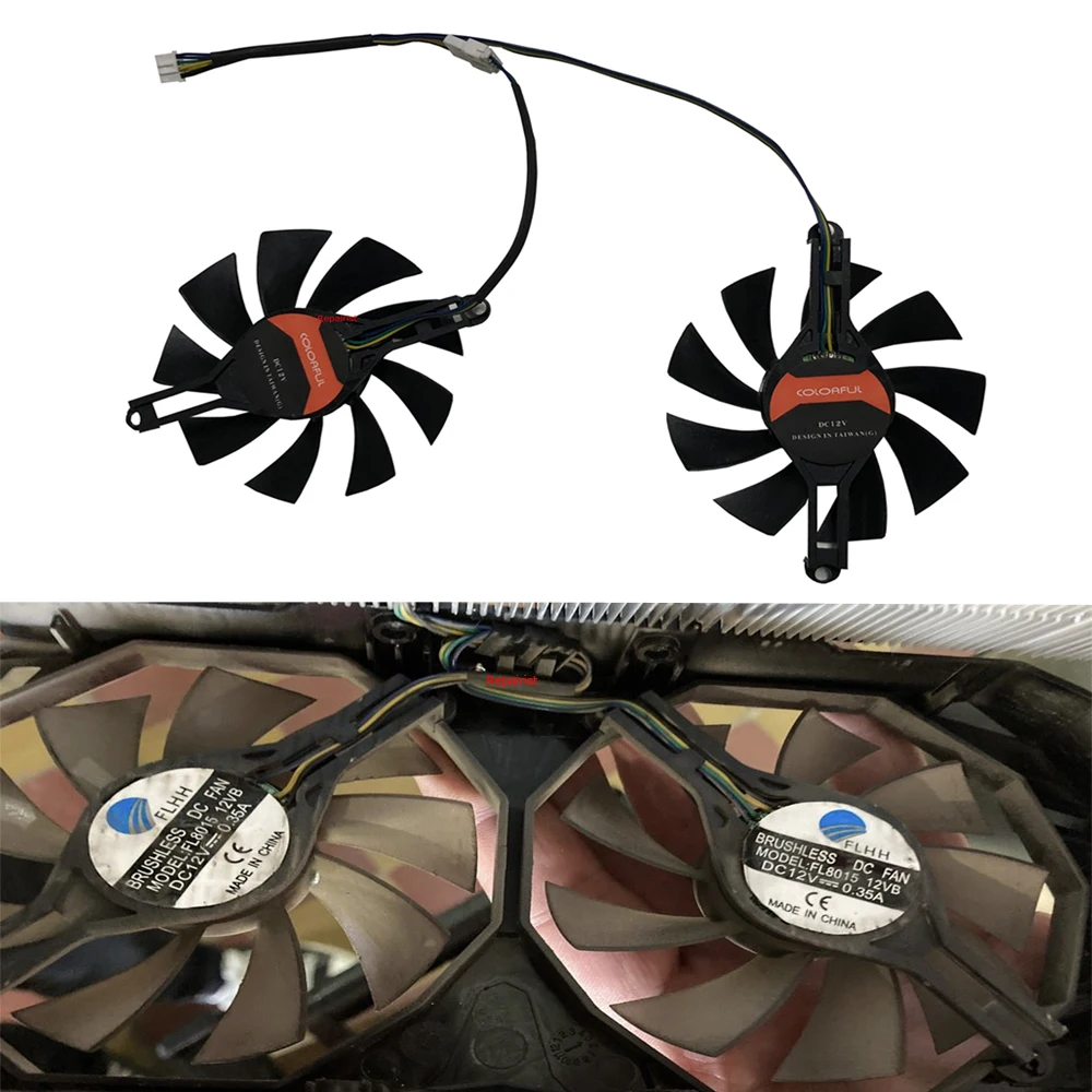 pçs/set 85mm gpu cooler,Ventilador de tarjeta gráfica,T129215SU