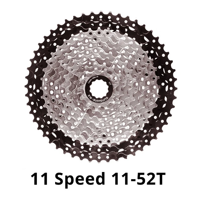 Sunshine Multi-Speed MTB and Road Bike Cassette Freewheel - Enhanced Performance Gearing (36/42/46/50T/52T)