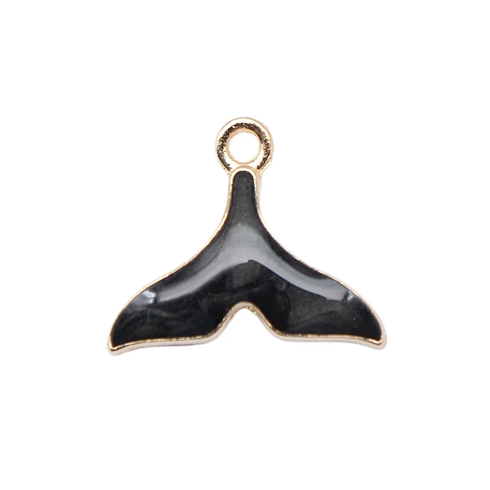 Breloques queue de baleine, pendentifs en émail pour la fabrication de bijoux – Image 5