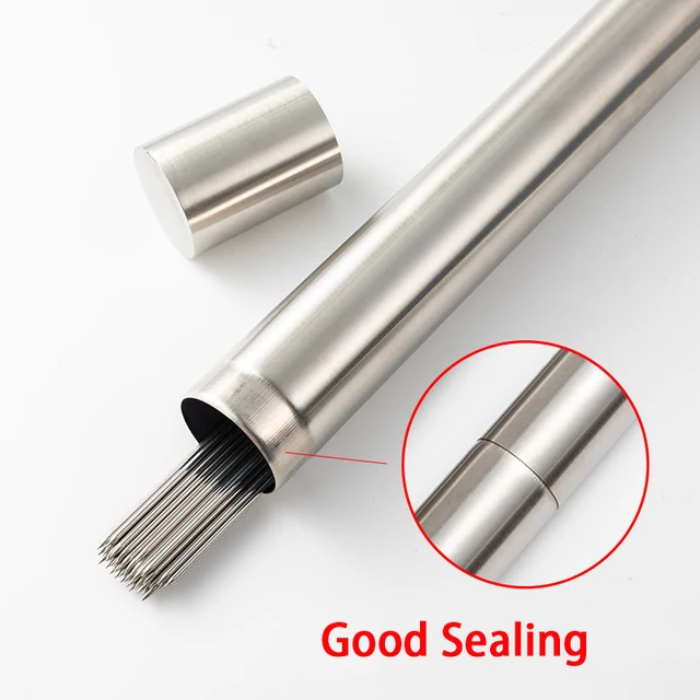 50Db Rozsdamentes Acél Grillszárc Hordozható Újrafelhasználható Bbq Nyársai Cső Kebab Vaspálcával Kültéri Kemping Piknik Szerszámokhoz - Image 2