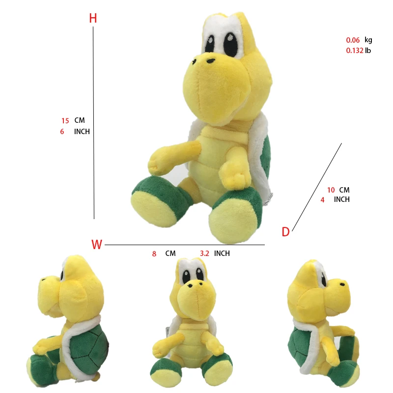thumbnail image 1 of 41 Styles Mario Plush Toys Goomba Toad Yoshi Boo Kamek Shy Guy Nabbit Koopa Troopa Ice Flower Anime Stuffed Cartoon Peluche Doll, 1 of 5