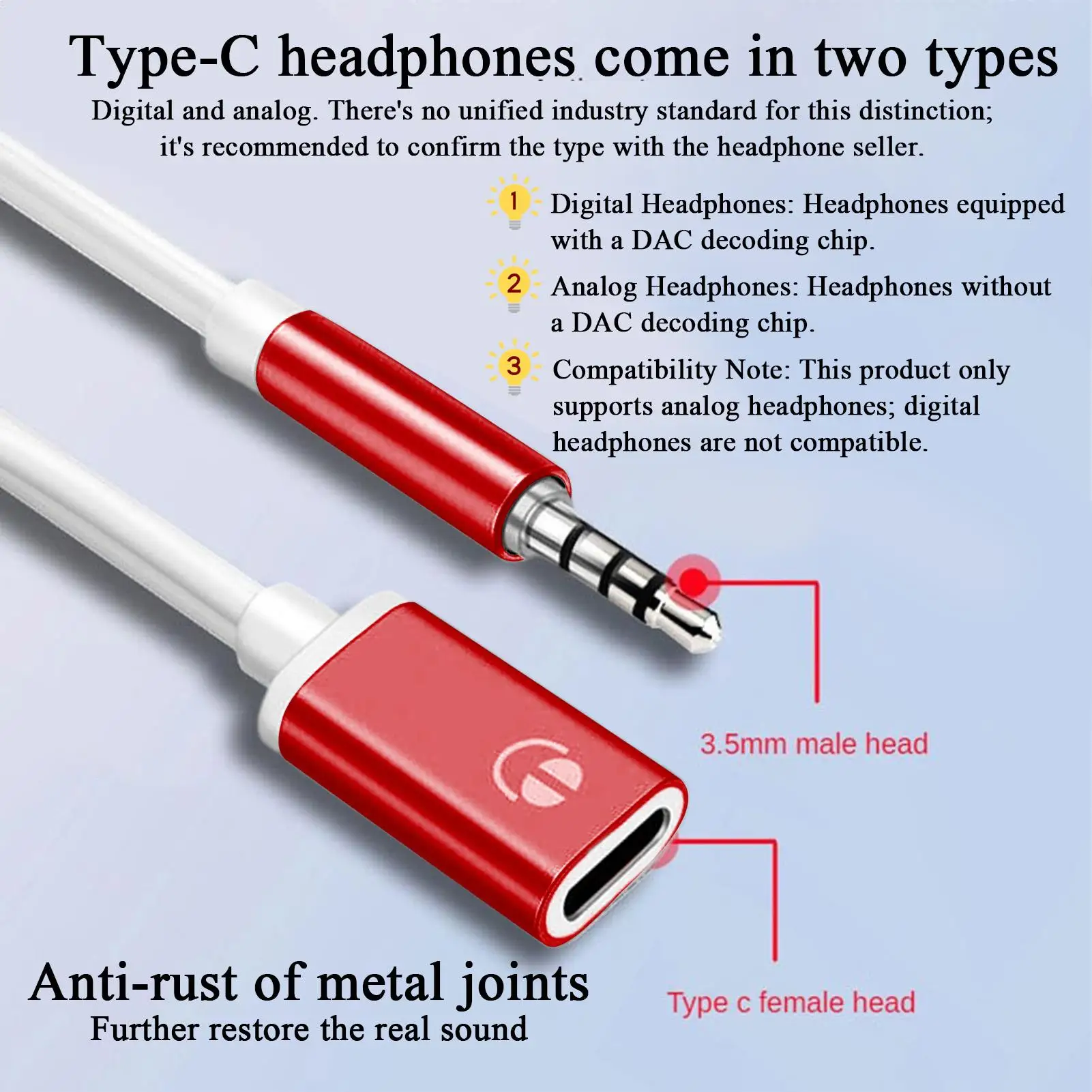 USB C-아우트 오디오 동글 케이블 3.5mm 잭 컨버터 타입-C 컨버터 이어폰 어댑터 3.5mm 남성-타입-C 여성 헤드폰