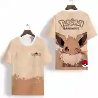 2024 Pokémon Womens T-Shirts Tops Pokemon 3d Print T Shirt Trendy Summer Casual Short Sleeve Pikachu Cute daily Clothing Tee New 1