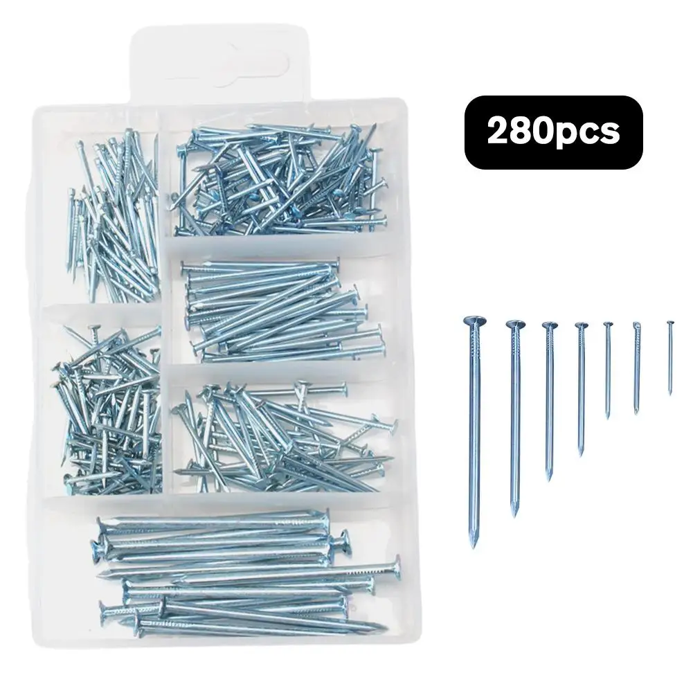 round head nails 280pcs Iron Nail Round Head Tack Jewelry Box Hinge Golden Silver Antique Brass Fastener Pushpin Hardware