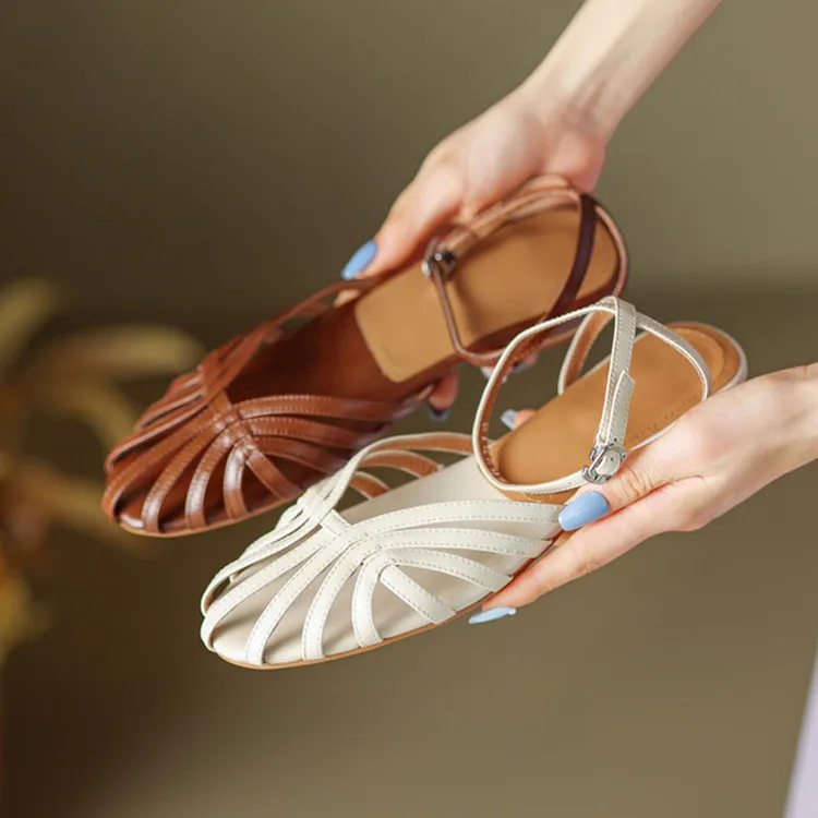 Walking Sandals Sandalias Clarks Elayne Cross De Cuero Para Mujer