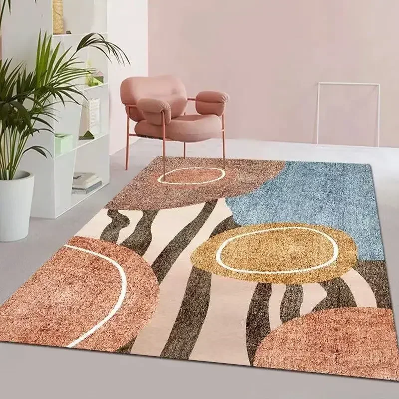 Modern New Chinese Carpet Crystal Velvet Living Room Coffee Table Blanket Simple Light European Chinese Wind Sand Mat 4
