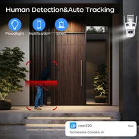 JOOAN 15MP HD trois lentilles trois écran WiFi caméra IP caméra de sécurité extérieure Ai détection humaine CCTV caméra de Surveillance vidéo 4