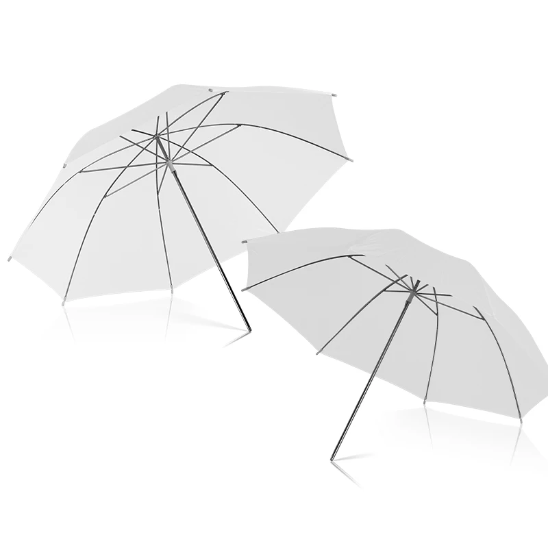 2pcs Pack Photo Studio White 80cm Wide Umbrella Diffuser Soft Light Cloth Photography Accessories