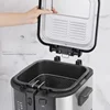 Electric Fryer Fried Dough Sticks Commercial Large Capacity Small Deep Frying Pan Removable Liner Chicken Chop Fries 5