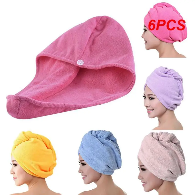 

6 шт., женская шапка-тюрбан из микрофибры