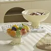 UFORU Light Luxury  Fruit Dish,Home Living Room Coffee Table Candy Snack Tray organizer storage 1