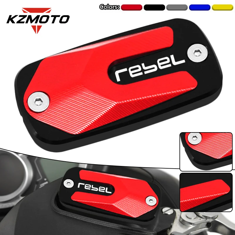 

Motorcycle CNC Front Brake Fluid Reservoir Cap Cover Accessory For Honda Rebel 300 Rebel 500 2017-2022 REBEL 1100 rebel CMX1100