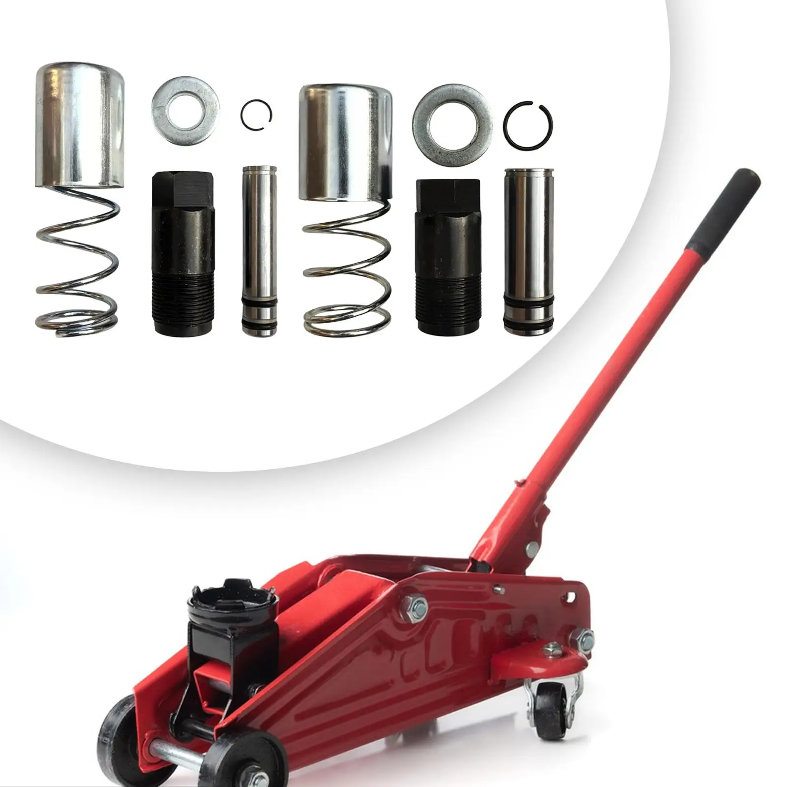 Jack Plunger Horizontal Double Pump Horizontal Jack Oil Pump Cylinder Piston Plunger Parts Multiuse for Truck Vehicle