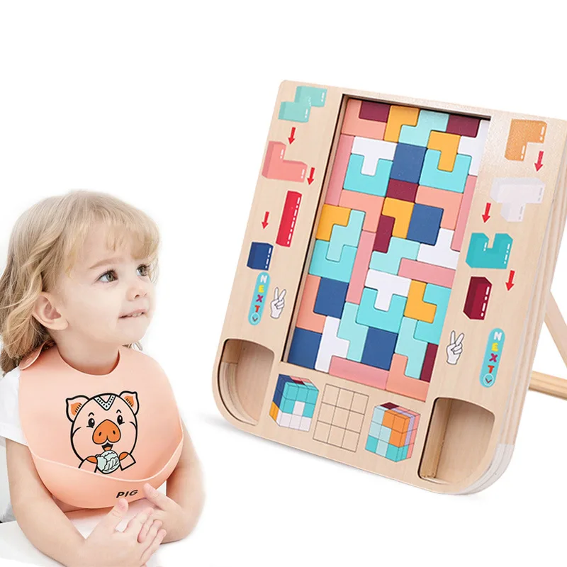 

Развивающие Детские пазлы для раннего развития, деревянная трехмерная головоломка, доска, игрушки, многофункциональные блоки