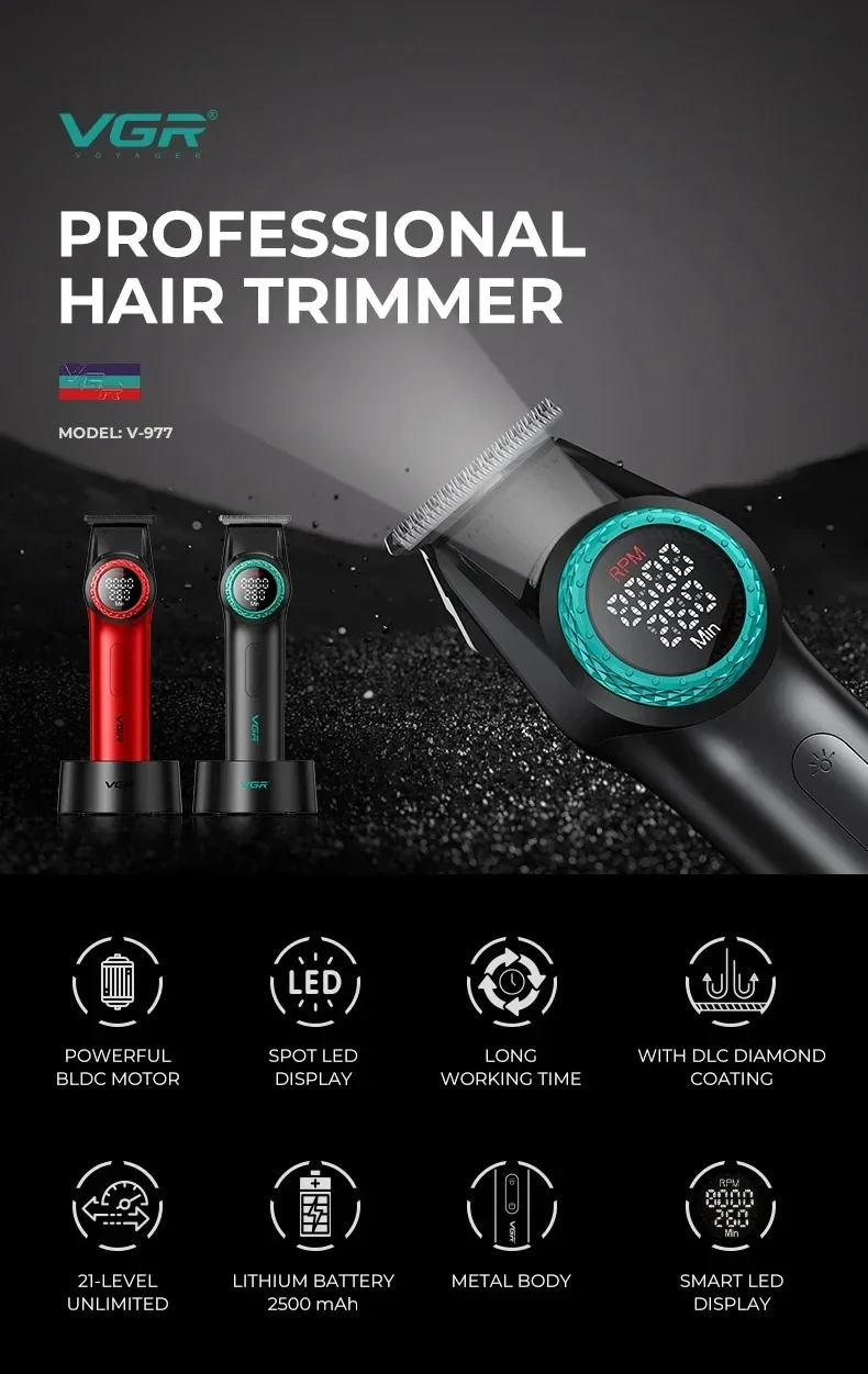 Trimmer Professional Shaver Cordless Hair Cutting Machine Barber Electric Hair C