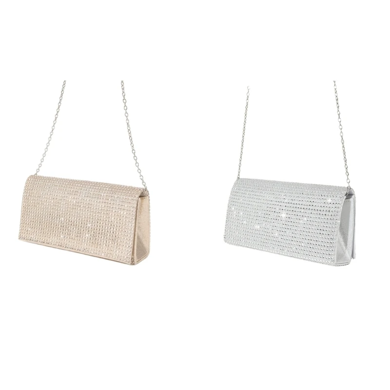 

Evening Clutch Purse Sparkling Party Envelope Handbag for Weddings and Parties