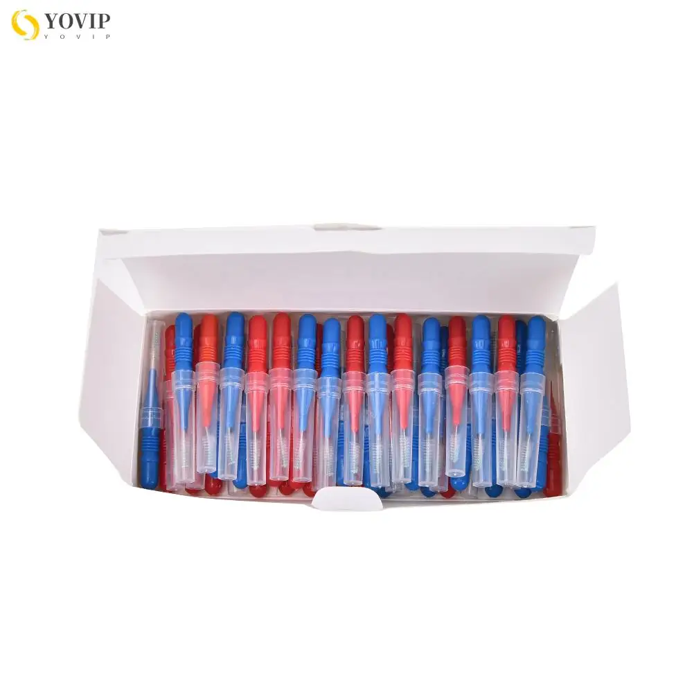 50pcs/lot Hygiene Dental Soft Floss Sticks Toothpick Teeth Cleaning Tooth Flossing Head Plastic Interdental Brush