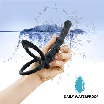 Double Penetration Dildo Cock Ring Butt Plug Female Massager Masturbator Sexyshop Erotic Sex Toys Couple Goods For Adults 18 XXX 3