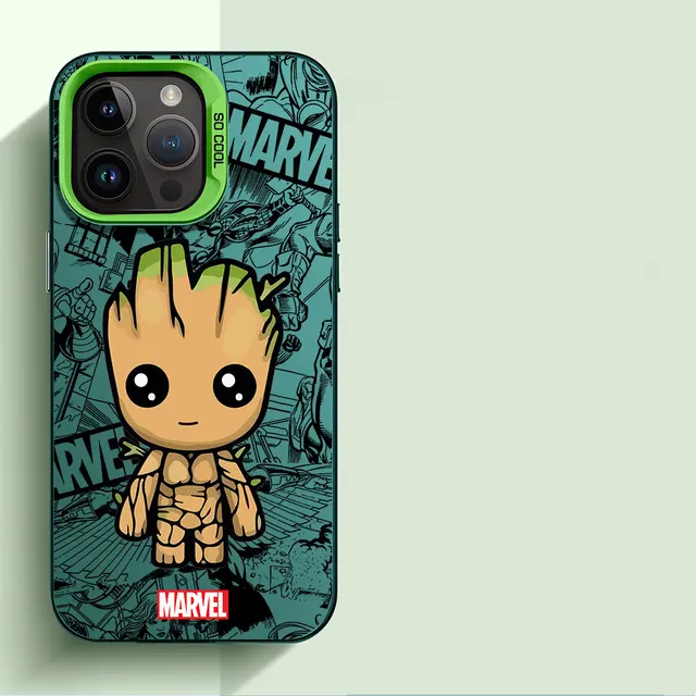 TPU Silicone Phone Case for Apple iPhone XR 12 Pro 14 Pro 11 Pro Max XS Max 15 Plus X 13 Soft Cover Marvel spiderman Groot 13
