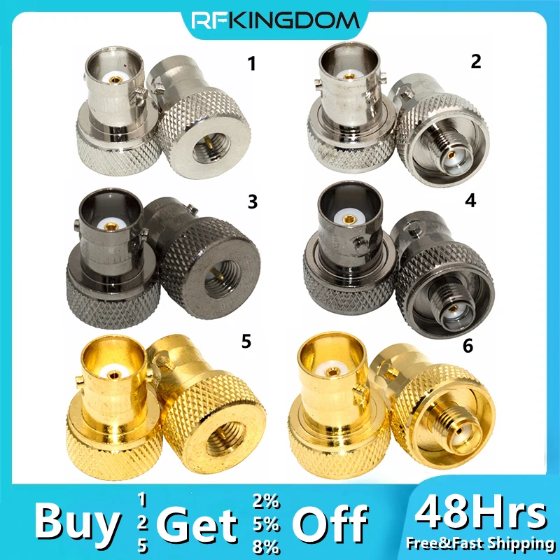 Adattatori Bnc Sma Bnc (Q9) Femmina A Sma Maschio Femmina Adattatore Disco Oro Argento Nero Nichelato Connettore Rf