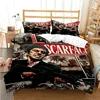 3D Print Tony Montana Scarfaces Bedding Set Twin Queen Size Duvet Cover Set Pillowcase Bed Home Textileextile Boys Girls Adult 4