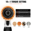 Cordless Drill Driver Kit with Battery,2 in 1 Electric Screwdriver Driver Tool Kit 45 N.m, Dual Speed 3/8 Inch Keyless Chuck 3