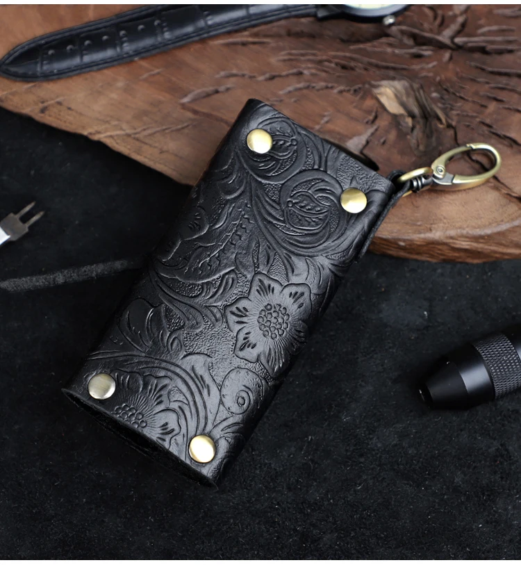 Porte Clef Cuir, Portefeuille, Pochette Porte Clef Cuir Porte-Clé Voiture Porte-Monnaie Sac à