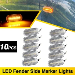 Dynamic LED Indicator Side Marker Signal Accessories (10pcs Dynamic Clear)